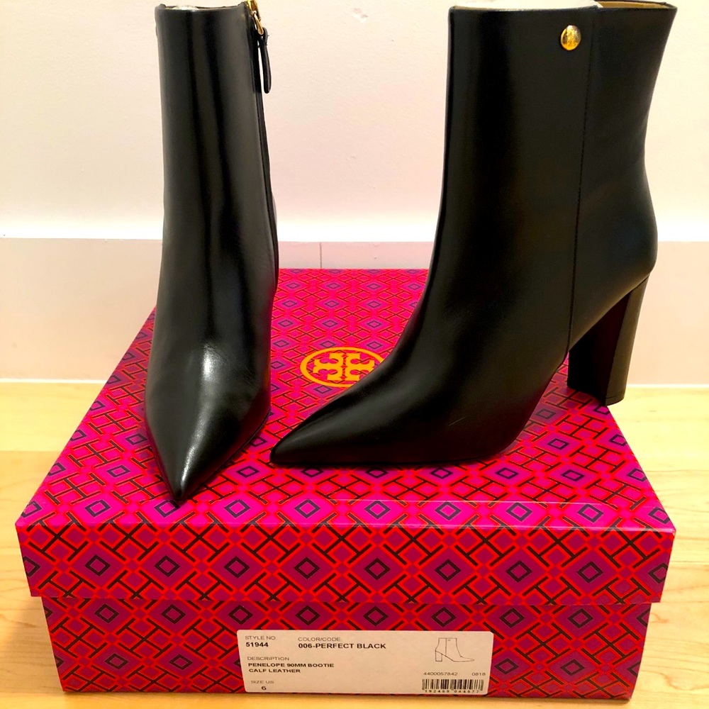 BRAND NEW TORY BURCH BLACK BOOTIES.